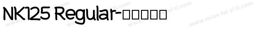 NK125 Regular字体转换